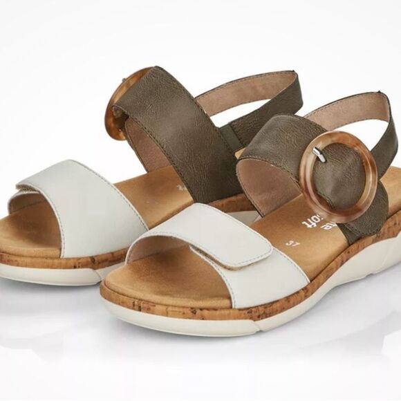 New Romonte Jocelyn Women's Two-Tone Sandals - Picture 1 of 7